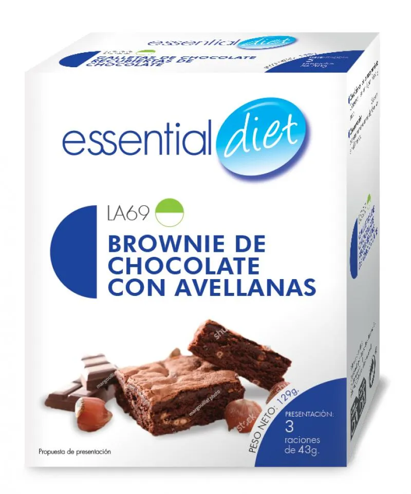 BROWNIE DE CHOCOLATE CON AVELLANA (3 raciones)-LA69 BROWNIE DE CHOCOLATE CON AVELLANA (3 raciones)-LA69