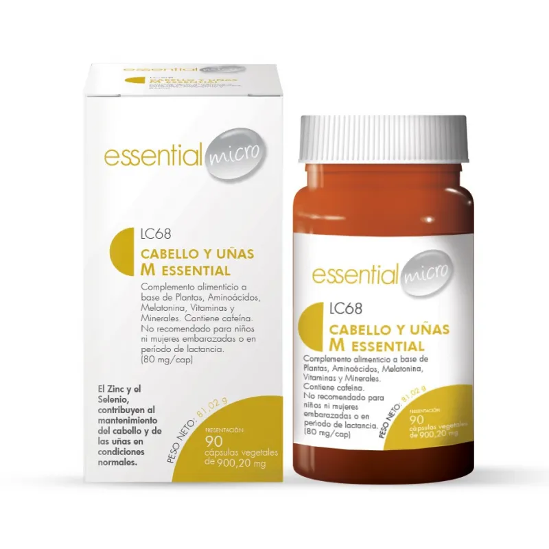 CABELLO Y UÑAS M ESSENTIAL (90 cápsulas)-LC68 CABELLO Y UÑAS M ESSENTIAL (90 cápsulas)-LC68