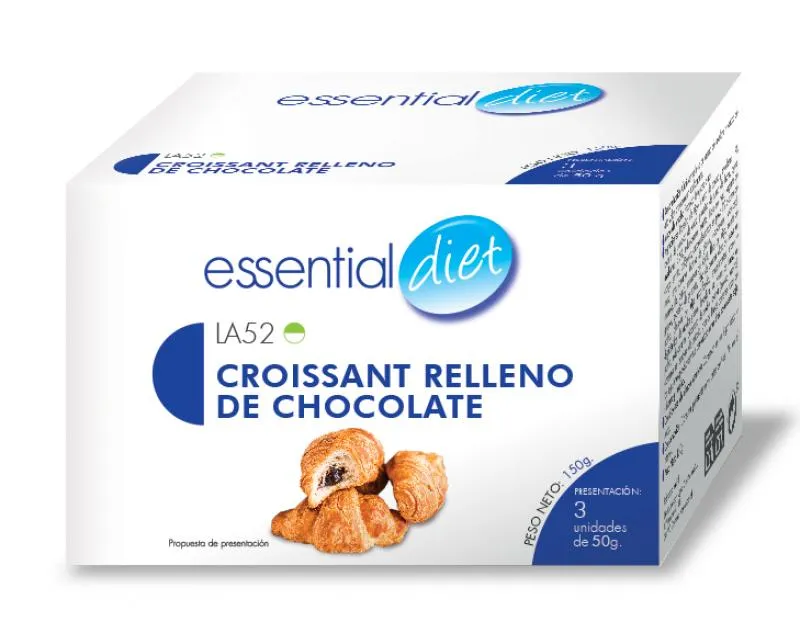Croissant relleno de chocolate (3 raciones).-LA52
