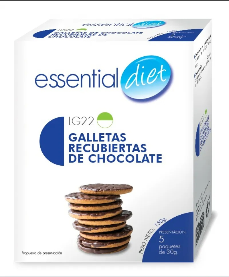 Galletas recubiertas de chocolate (5 raciones).-LG22