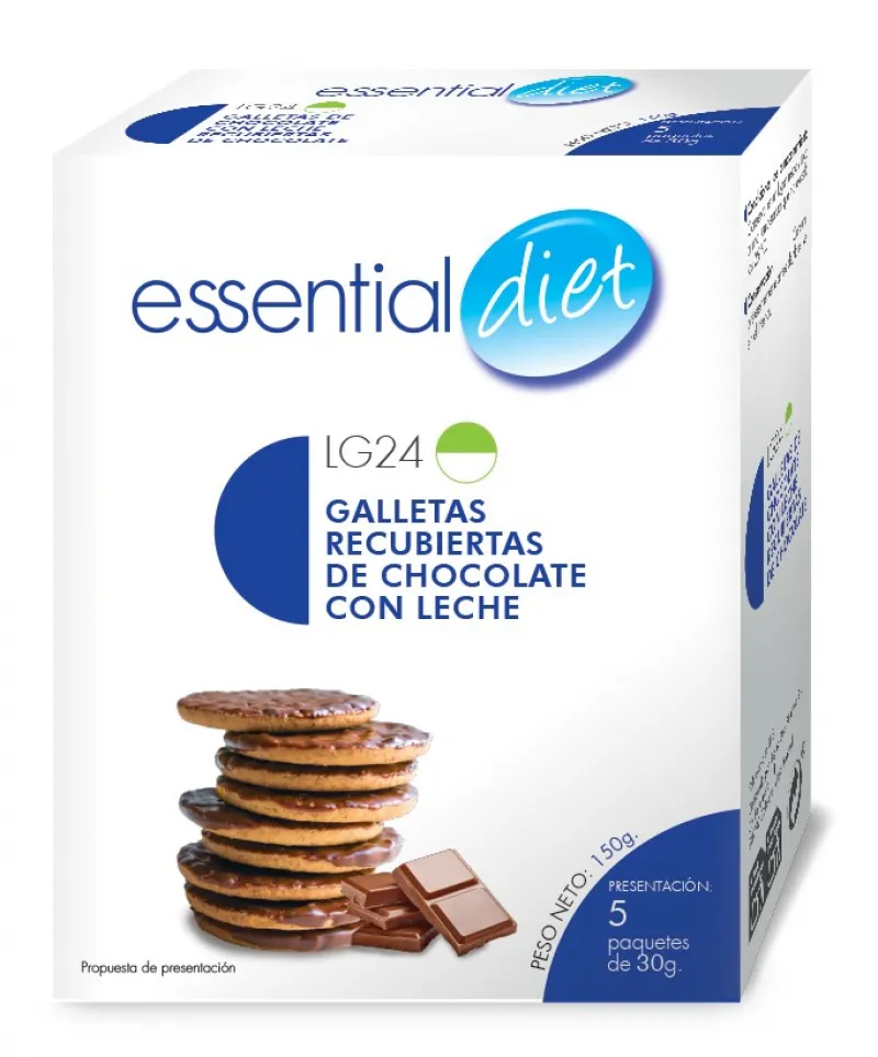 Galletas recubiertas de chocolate con leche (5 raciones).-LG24