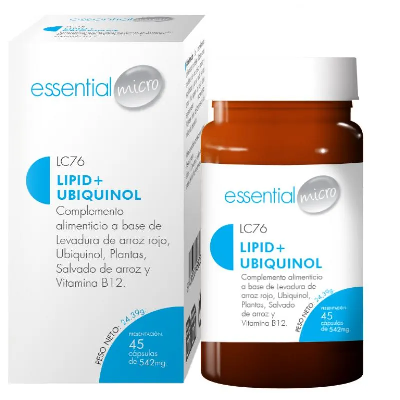LIPID+ UBIQUINOL ESSENTIAL (45 cápsulas)-LC76 LIPID+ UBIQUINOL ESSENTIAL (45 cápsulas)-LC76