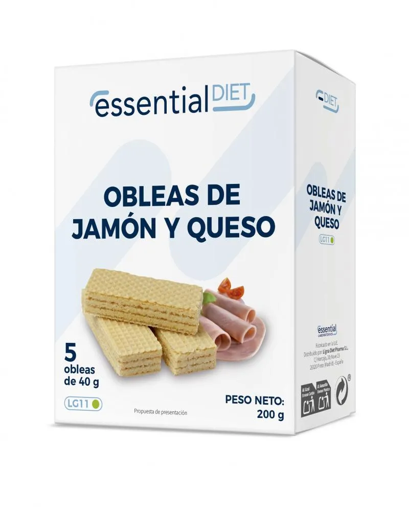 Oblea de jamón y queso Essential (5 raciones)-LG11