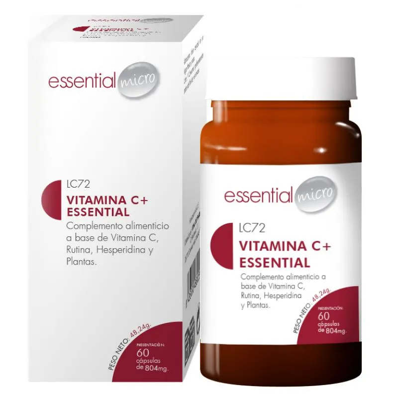 VITAMINA C+ ESSENTIAL (60 cápsulas)-LC72 VITAMINA C+ ESSENTIAL (60 cápsulas)-LC72
