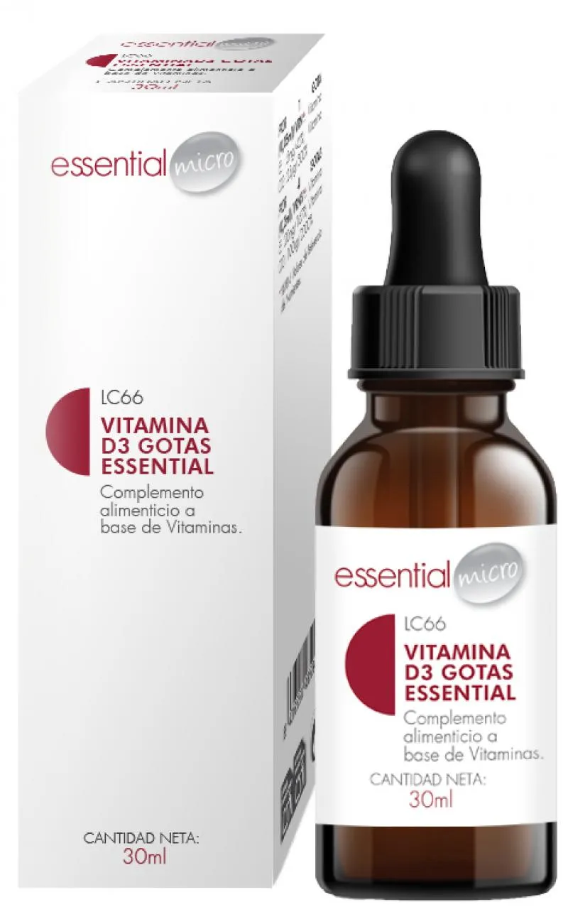 VITAMINA D3 GOTAS ESSENTIAL (30 ml)-LC66 VITAMINA D3 GOTAS ESSENTIAL (30 ml)-LC66